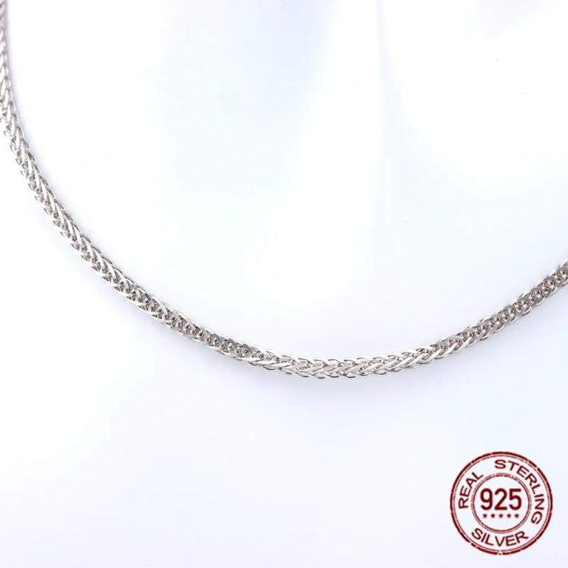 S925 Silver Woman Necklace - Sterling Silver Chain Gift