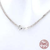 S925 Silver Woman Necklace - Sterling Silver Chain Gift