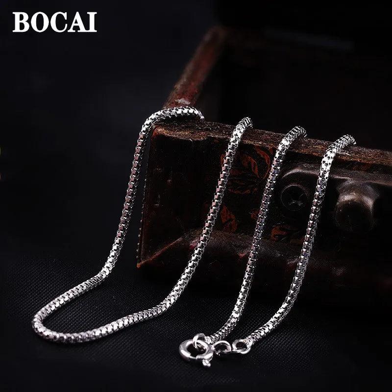 S925 Silver Popcorn Chain Women's Necklace Christmas Gift