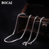 S925 Silver Popcorn Chain Women's Necklace Christmas Gift