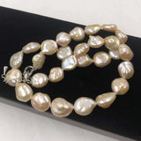 Pink Baroque Shape Cultured Pearl Necklace