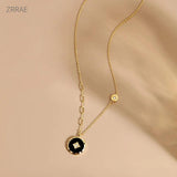 S925 Coin Pendant Necklace 14K Plated