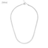 S925 Snake Bone Blade Necklace 14K Plating Women's INS Business Niche