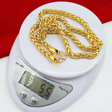 24K Unisex Thick Yellow Chain Necklace