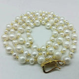 9-10/6-7mm Freshwater Pearl Necklace 30 Inch