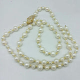 9-10/6-7mm Freshwater Pearl Necklace 30 Inch