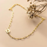 TrustDavis 925 Sterling Silver Flower Chain Choker Necklace