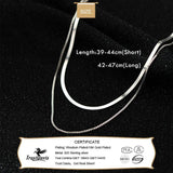 TrustDavis 925 Silver Double Layer Snake Choker Necklace Wedding Jewelry