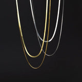 TrustDavis 925 Silver Double Layer Snake Choker Necklace Wedding Jewelry