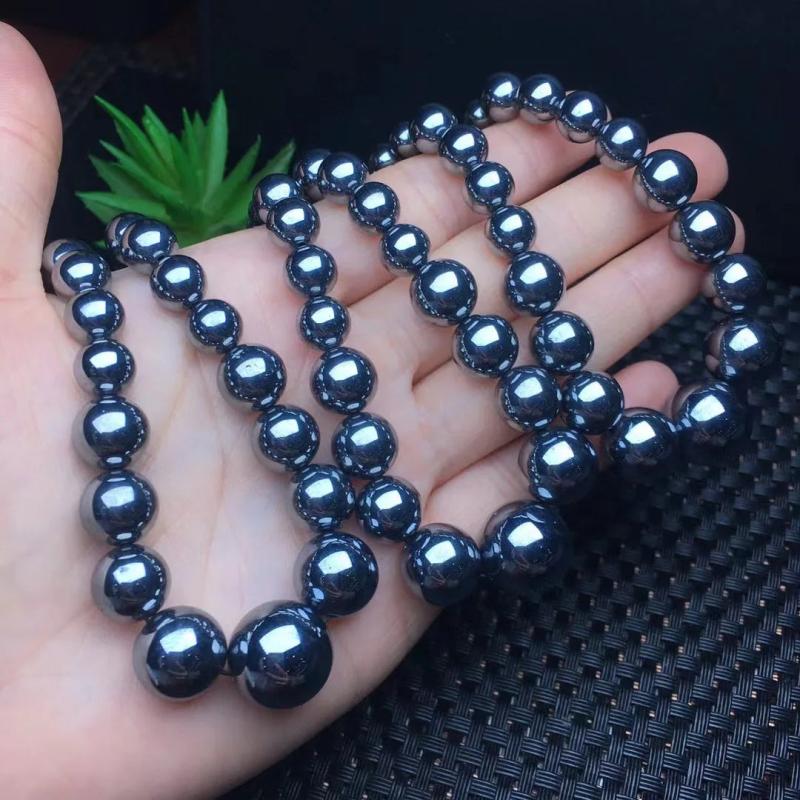 Fengbaowu THz Necklace Round Faceted Bead Jewelry Gift Women