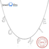 JewelOra Personalized Name Initial Necklace 925 Sterling Silver Year