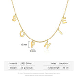 JewelOra Personalized Name Initial Necklace 925 Sterling Silver Year