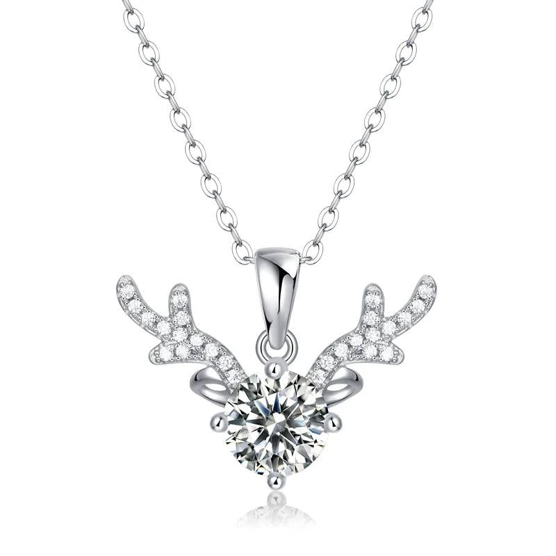 LAYA S925 Silver Moissanite Angel Pendant Necklace