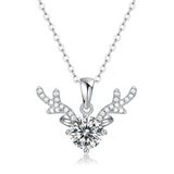 LAYA S925 Silver Moissanite Angel Pendant Necklace