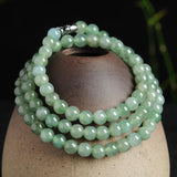 Natural A Jade Necklace Oil-green Jade 52cmL
