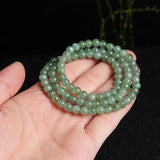 Natural A Jade Necklace Oil-green Jade 52cmL