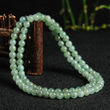 Natural A Jade Necklace Oil-green Jade 52cmL