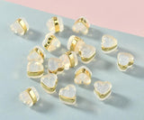 18K Coated Silica Gel Stud Back Plug Transparent Earring DIY