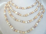 Baroque Freshwater Pearl Necklace 65 inch Nature Beads