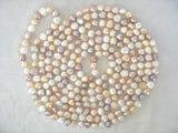 Baroque Freshwater Pearl Necklace 65 inch Nature Beads