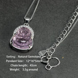 925 Silver Natural Gemstone Pendant Necklace for Women