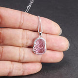 925 Silver Natural Gemstone Pendant Necklace for Women