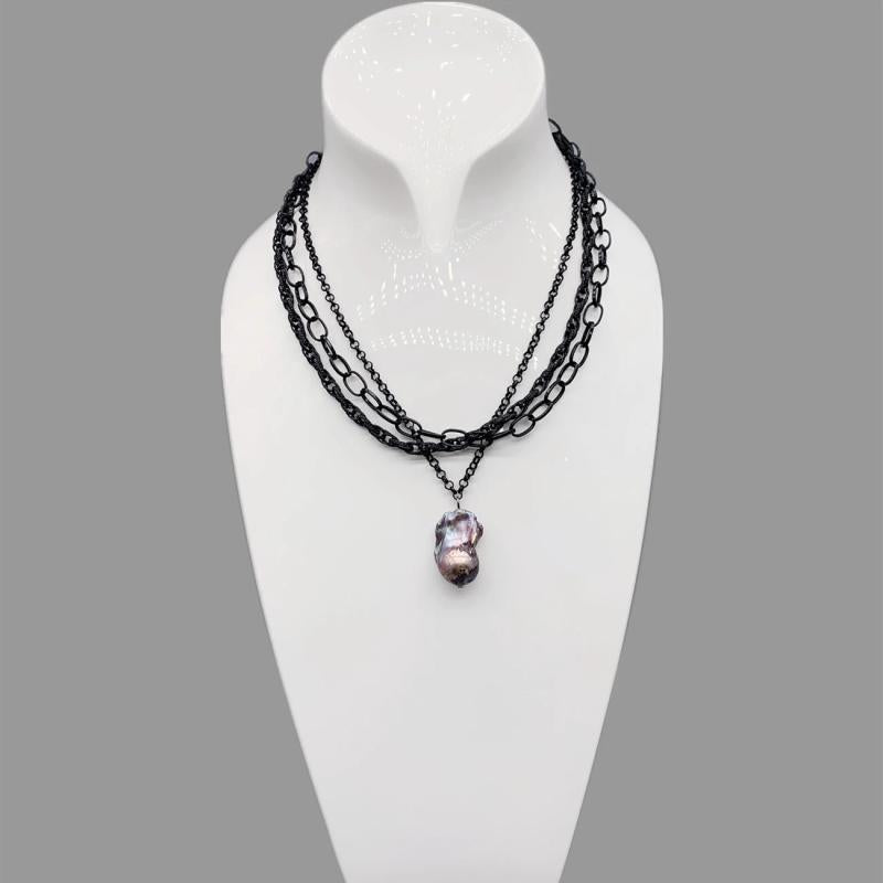 Baroque Pearl Pendant Necklace For Women Birthday Gift Choker