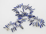 Freshwater Pearl Lapis Quartz Necklace 22inch
