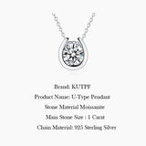 Lab Diamond Pendant Necklace 925 Silver Chain
