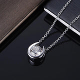 Lab Diamond Pendant Necklace 925 Silver Chain