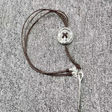 UNOde50 925 Silver Button Rope Women's Holiday Gift