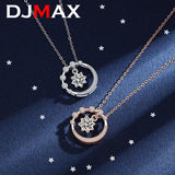 1CT Moissanite Diamond Necklace Sterling Silver Starry Sky Pendant