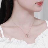 1CT Moissanite Diamond Necklace Sterling Silver Starry Sky Pendant
