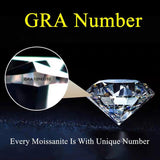 1CT Moissanite Diamond Necklace Sterling Silver Starry Sky Pendant