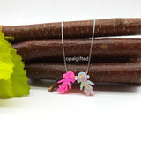 Kids Opal Necklace 925 Silver Synthetic Opal Jewelry