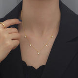S925 Silver Necklace Zircon Star Pendant Sparkling Diamond Jewelry