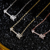 925 Sterling Silver Pendant Iced Charm Zircon Necklace Pendant Women Jewelry