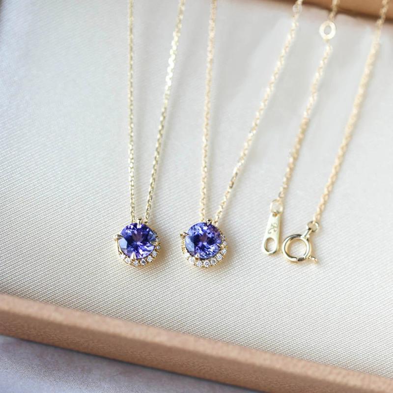 925 Silver Diamond Necklace for Women
