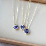 925 Silver Diamond Necklace for Women