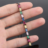 Exaggerated Necklace with Zircon Pendant