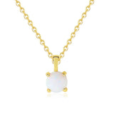 S925 Opal Necklace for Women Classic Jewelry Brilliant Gift