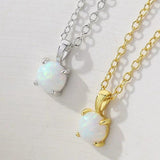 S925 Opal Necklace for Women Classic Jewelry Brilliant Gift