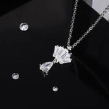 925 Silver Crown Pendant Necklace Chain Choker Gift