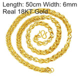 OMHXFC European Necklace Long Phoenix Real 18KT Chain NL22