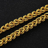 OMHXFC European Man Male Party Wedding Gift Dragon Real 24KT Chain Necklace NL38