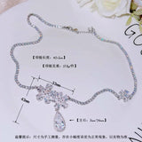 European Zircon Necklace for Bride Wedding Party