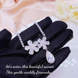 European Zircon Necklace for Bride Wedding Party