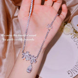 European Zircon Necklace for Bride Wedding Party