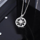 925 Silver Anise Star Necklace Shooting Star Shines Eight-pointed Star Necklaces