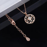 925 Silver Anise Star Necklace Shooting Star Shines Eight-pointed Star Necklaces